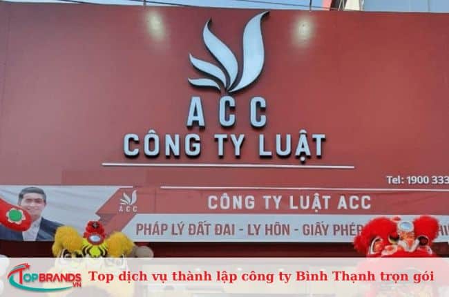 Công ty Luật ACC cung cấp dịch vụ tư vấn thành lập doanh nghiệp trọn gói