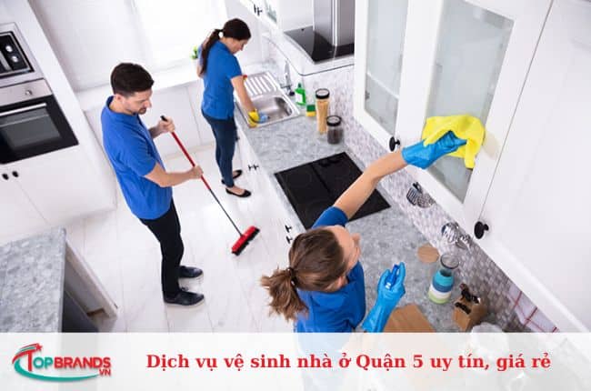 Top dịch vụ vệ sinh nhà ở tại Quận 5 uy tín, giá rẻ