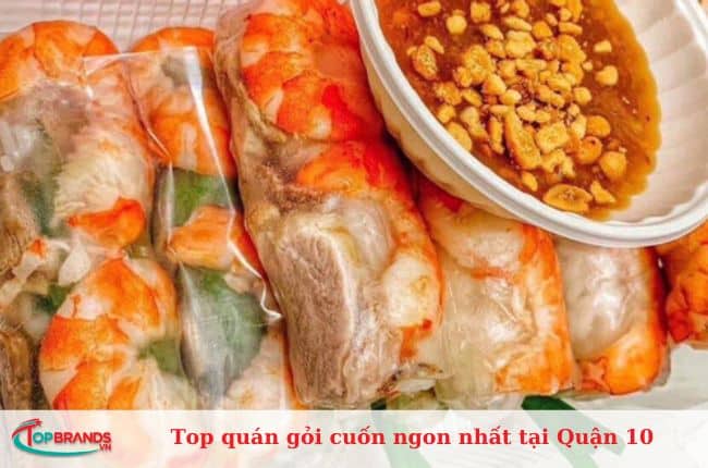 Top quán gỏi cuốn ngon nhất tại Quận 10