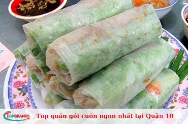 Top quán gỏi cuốn ngon nhất tại Quận 10