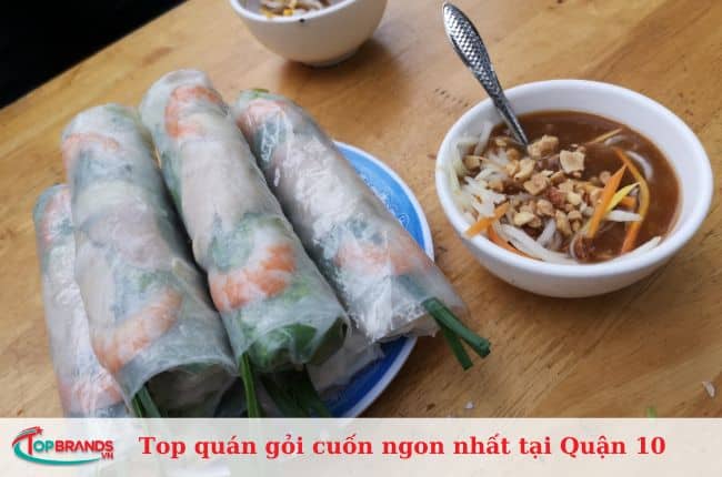 Top quán gỏi cuốn ngon nhất tại Quận 10