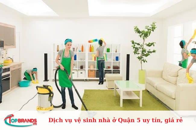 Top dịch vụ vệ sinh nhà ở tại Quận 5 uy tín, giá rẻ