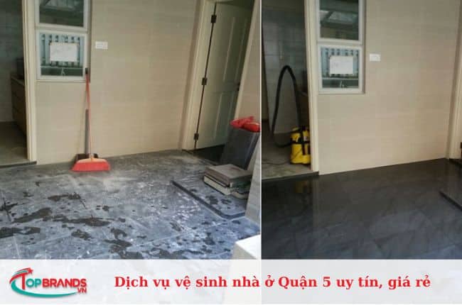 Top dịch vụ vệ sinh nhà ở tại Quận 5 uy tín, giá rẻ