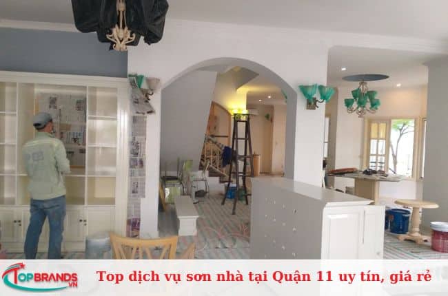 Dịch vụ sơn nhà Vinh Quang 