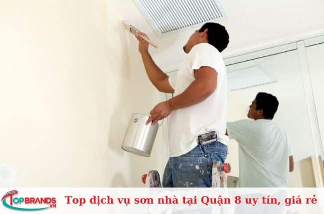 Top dịch vụ sơn nhà tại Quận 8 uy tín, giá rẻ