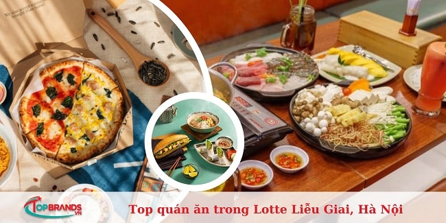 quán ăn trong Lotte Liễu Giai