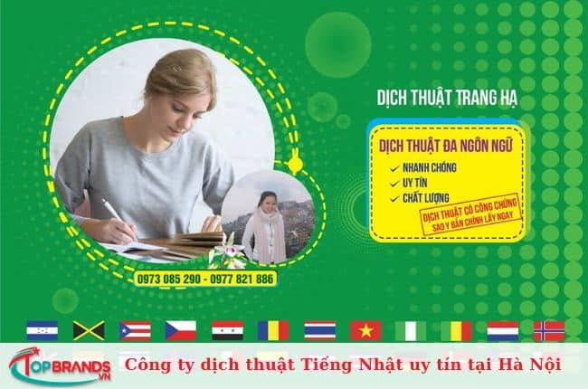 Công ty dịch thuật TNHH MTV Trang Hạ