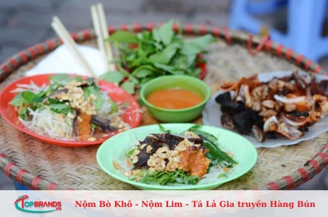 địa chỉ quán nộm bò khô ngon nhất Hà Nội