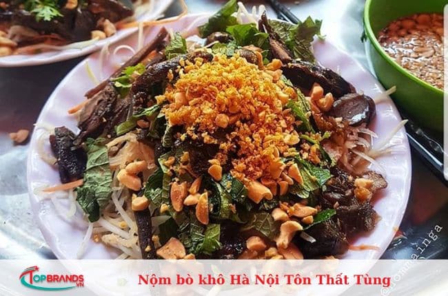 địa chỉ quán nộm bò khô ngon nhất Hà Nội