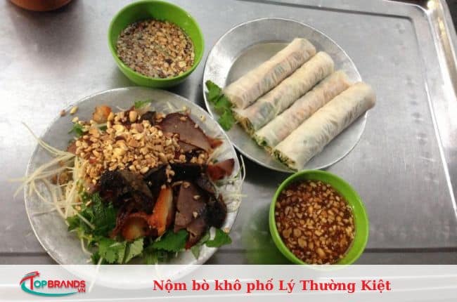 địa chỉ quán nộm bò khô ngon nhất Hà Nội