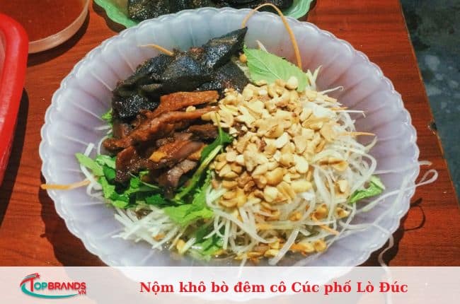 địa chỉ quán nộm bò khô ngon nhất Hà Nội