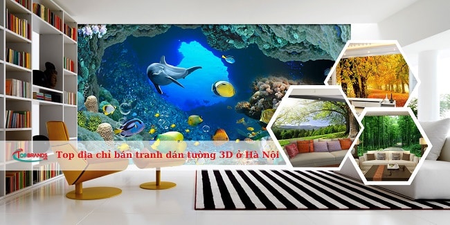 Top 17 địa chỉ bán tranh dán tường 3D ở Hà Nội đẹp và chất lượng