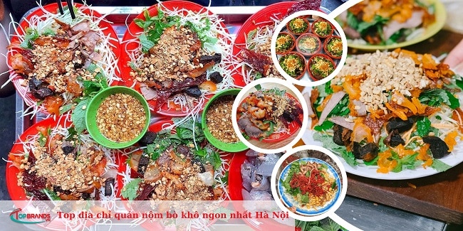 địa chỉ quán nộm bò khô ngon nhất Hà Nội