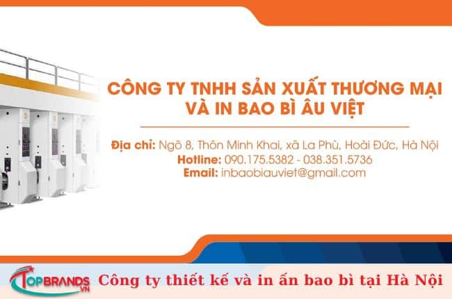 Công ty in bao bì Âu Việt