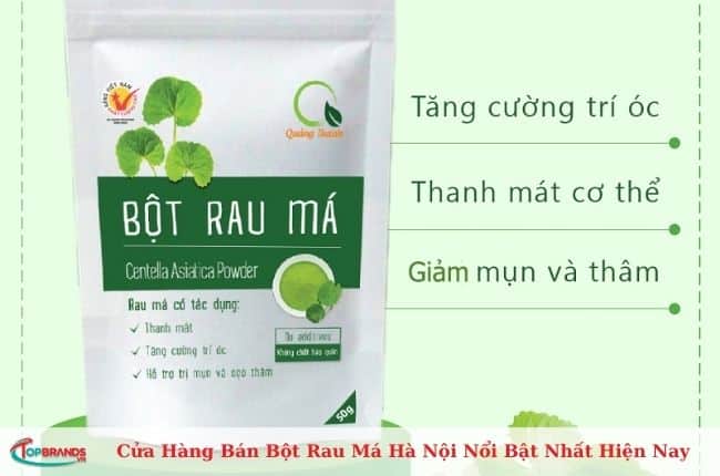 Địa điểm bán bột rau má Hà Nội uy tín