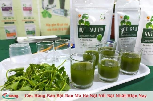 Địa điểm bán bột rau má Hà Nội uy tín