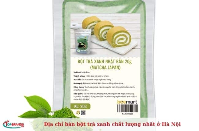 Các địa chỉ bán bột trà xanh matcha Hà Nội nổi tiếng