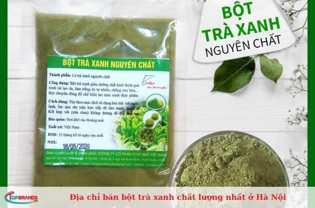 Các địa chỉ bán bột trà xanh matcha Hà Nội tốt