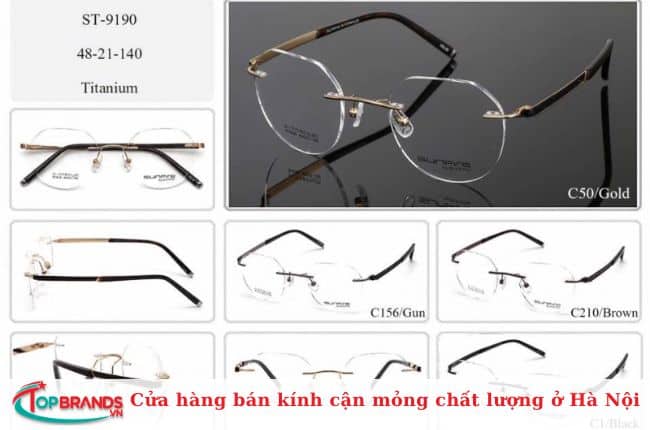 Một trong những cửa hàng bán kính cận mỏng ở Hà Nội uy tín và cao cấp