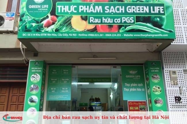 Địa chỉ bán rau sạch chất lượng tại Hà Nội