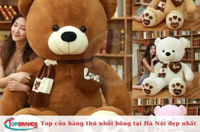 Một trong số các cửa hàng thú nhồi bông tại Hà Nội giá rẻ nhất