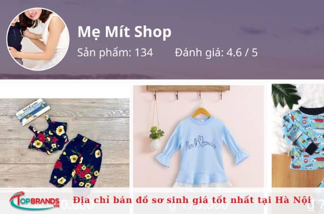 Top cửa hàng bán đồ sơ sinh tại Hà Nội chất lượng, giá mềm