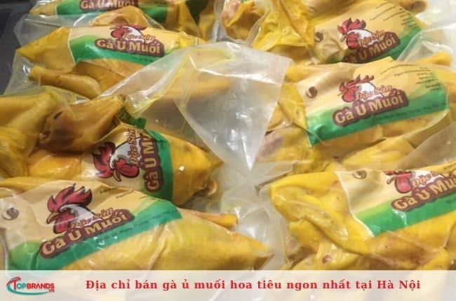 Địa điểm bán gà ủ muối hoa tiêu nổi tiếng ở Hà Nội