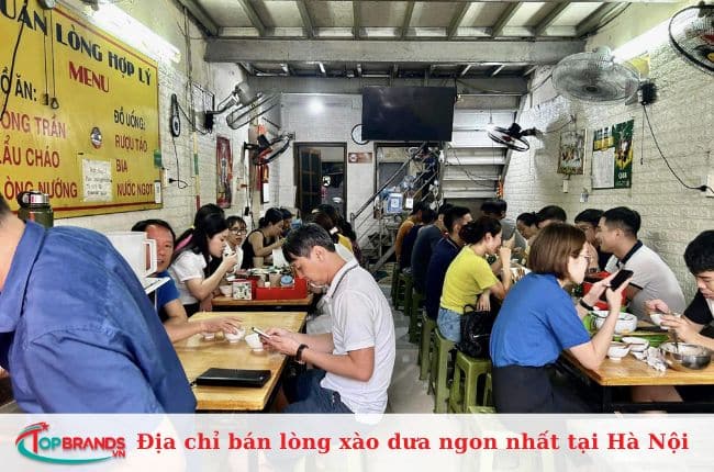 Top quán lòng xào dưa ngon tại Hà Nội được nhiều khách hàng ghé đến