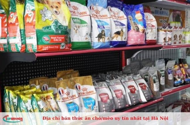 Địa chỉ bán thức ăn chó mèo chất lượng tại Hà Nội