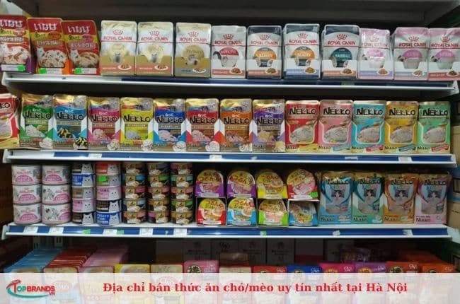 Cửa hàng bán thức ăn chó mèo uy tín tại Hà Nội