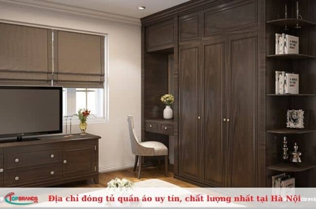 Điểm đóng tủ quần áo hiện đại tại Hà Nội