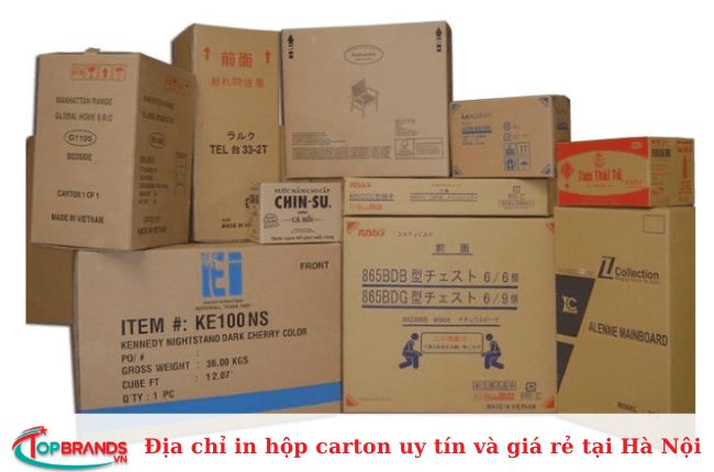 Top địa chỉ in hộp carton tại Hà Nội uy tín và chất lượng