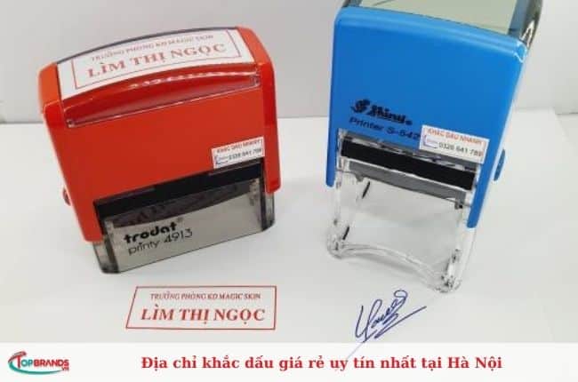 Nơi khắc dấu uy tín tại Hà Nội