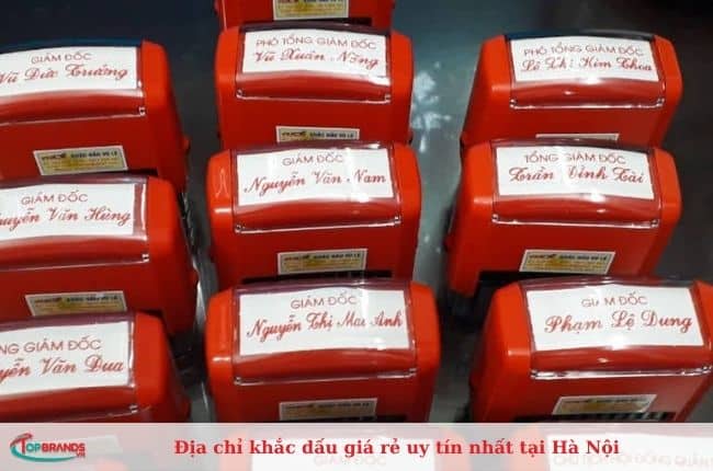 Địa chỉ khắc dấu giá rẻ tại Hà Nội