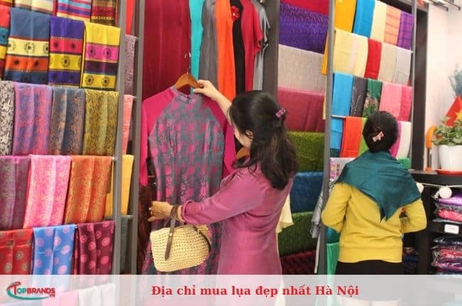 Mua lụa tơ tằm đẹp tại Hà Nội