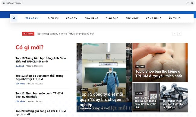Saigonreview.net - Trang web đánh giá sản phẩm và dịch vụ khách quan
