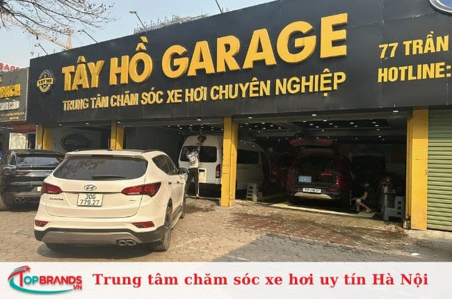 Trung tâm chăm sóc ô tô Hà Nội tại Garage Tây Hồ