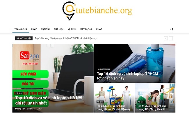 Tutebianche.org - Trang web tổng hợp, đánh giá các đơn vị dịch vụ uy tín