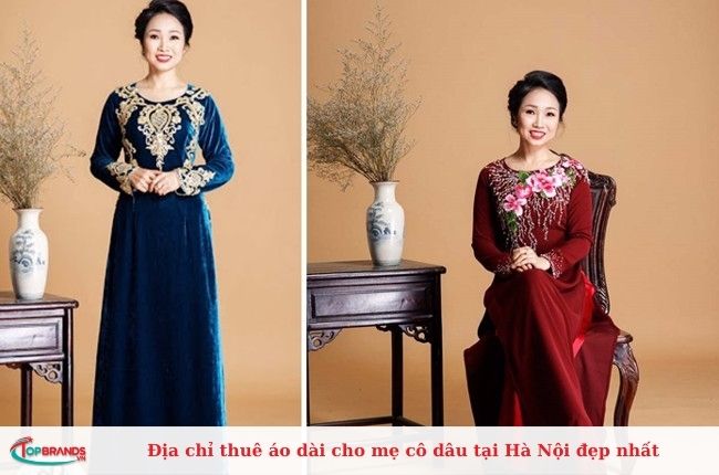 Địa điểm thuê áo dài cho mẹ cô dâu giá rẻ tại Hà Nội