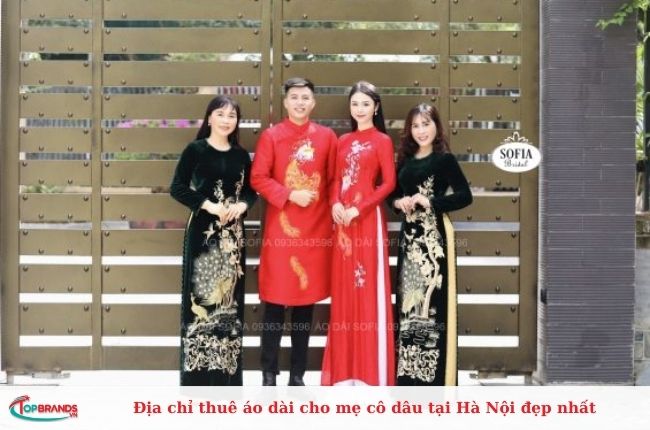 Địa chỉ thuê áo dài cho mẹ cô dâu hot nhất Hà Nội