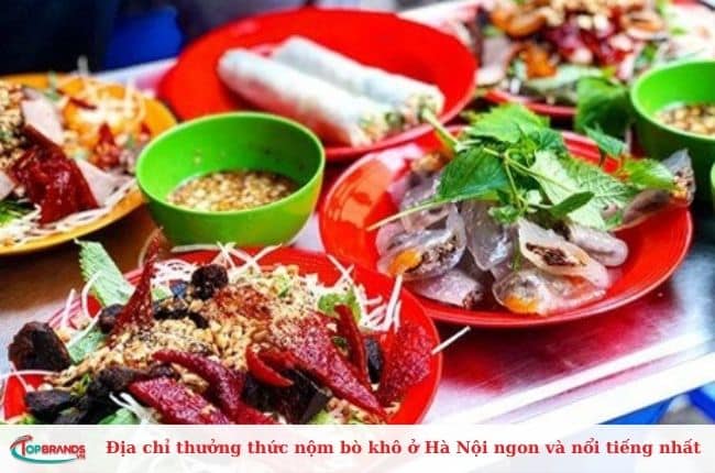 Địa chỉ thưởng thức nộm bò khô ngon tại Hà Nội