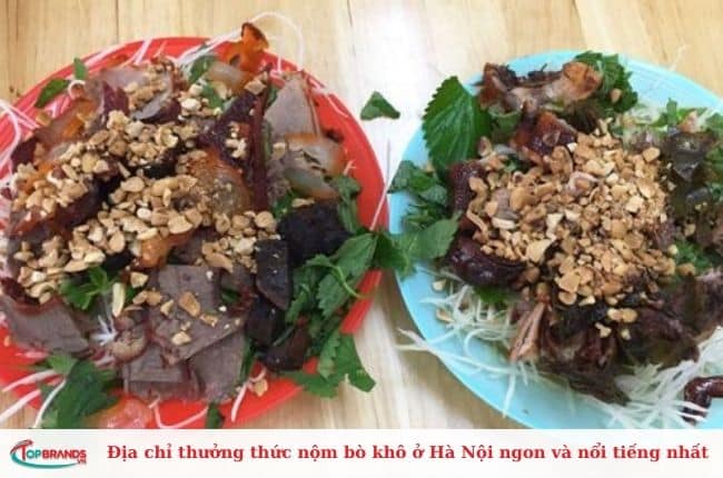 Địa chỉ thưởng thức nộm bò khô ngon nhất tại Hà Nội