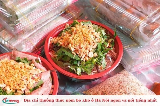 Địa chỉ thưởng thức nộm bò khô ngon nhất tại Hà Nội