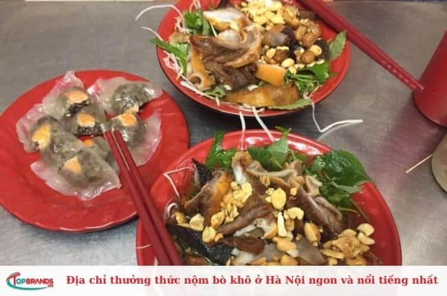  Địa điểm thưởng thức nộm bò khô Hà Nội ngon, hấp dẫn