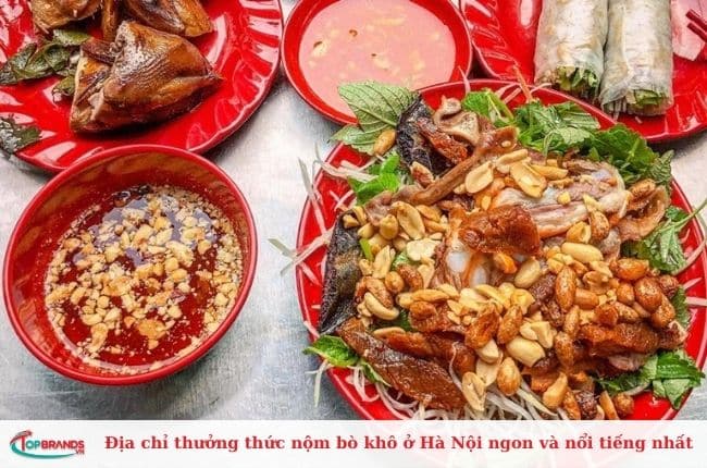 Địa điểm thưởng thức nộm bò khô ngon tại Hà Nội