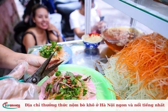 Địa chỉ thưởng thức nộm bò khô nổi tiếng tại Hà Nội