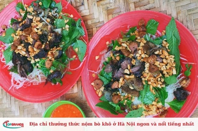 Địa chỉ bán nộm bò khô ngon hấp dẫn tại Hà Nội