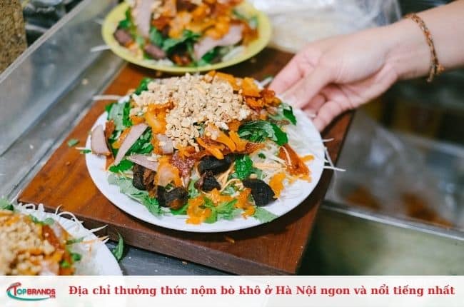 Địa chỉ thưởng thức nộm bò khô ngon nhất tại Hà Nội