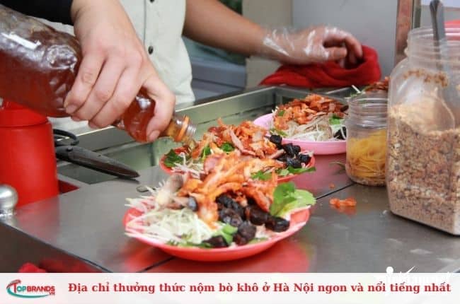 Địa chỉ thưởng thức nộm bò khô ngon nhất tại Hà Nội