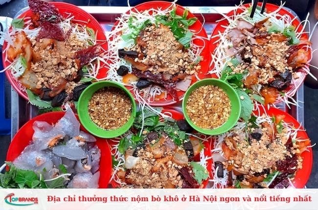 Địa chỉ thưởng thức nộm bò khô nổi tiếng tại Hà Nội